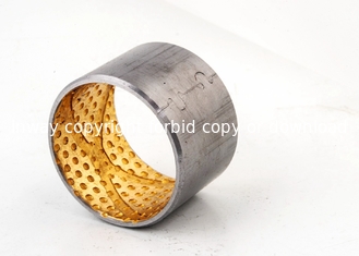 ISO 3547 Bimetal Bearing Bushes JF805 Wrapped Bronze  With X Type Oil Groove